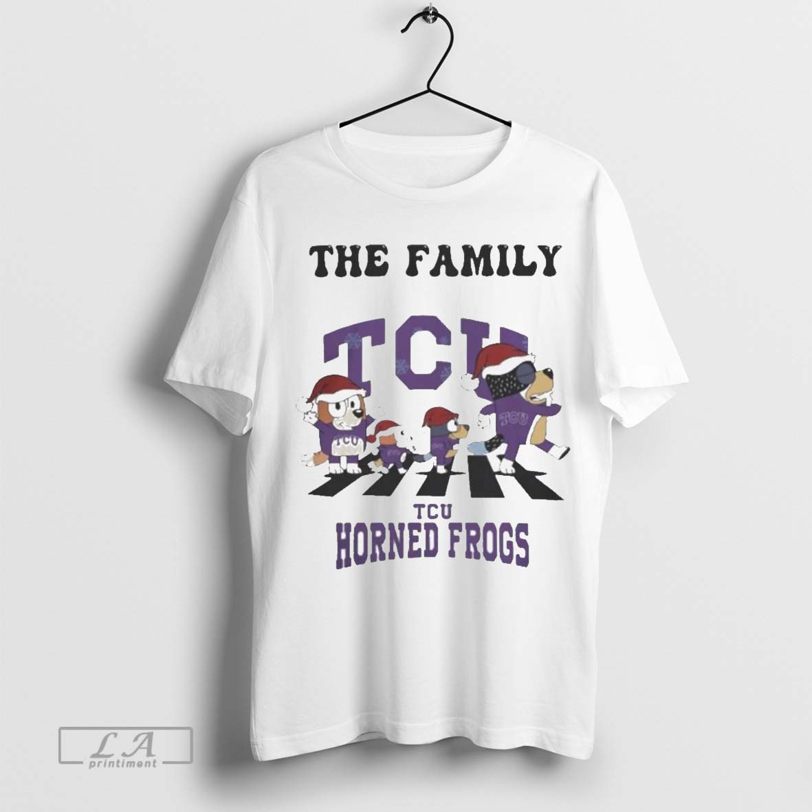 TCU Horned Frogs X Family Bluey Merry Christmas 2024 Shirt
