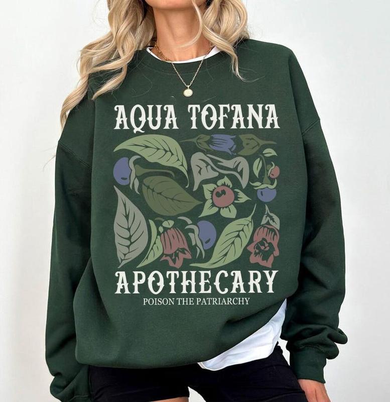 Aqua Tofana Apothecary T-Shirt, Aqua Tofana Shirt, Poison The Patriarchy Shirt, Feminist Shirt, Womens Rights Shirt, Burned Witchy Shirt