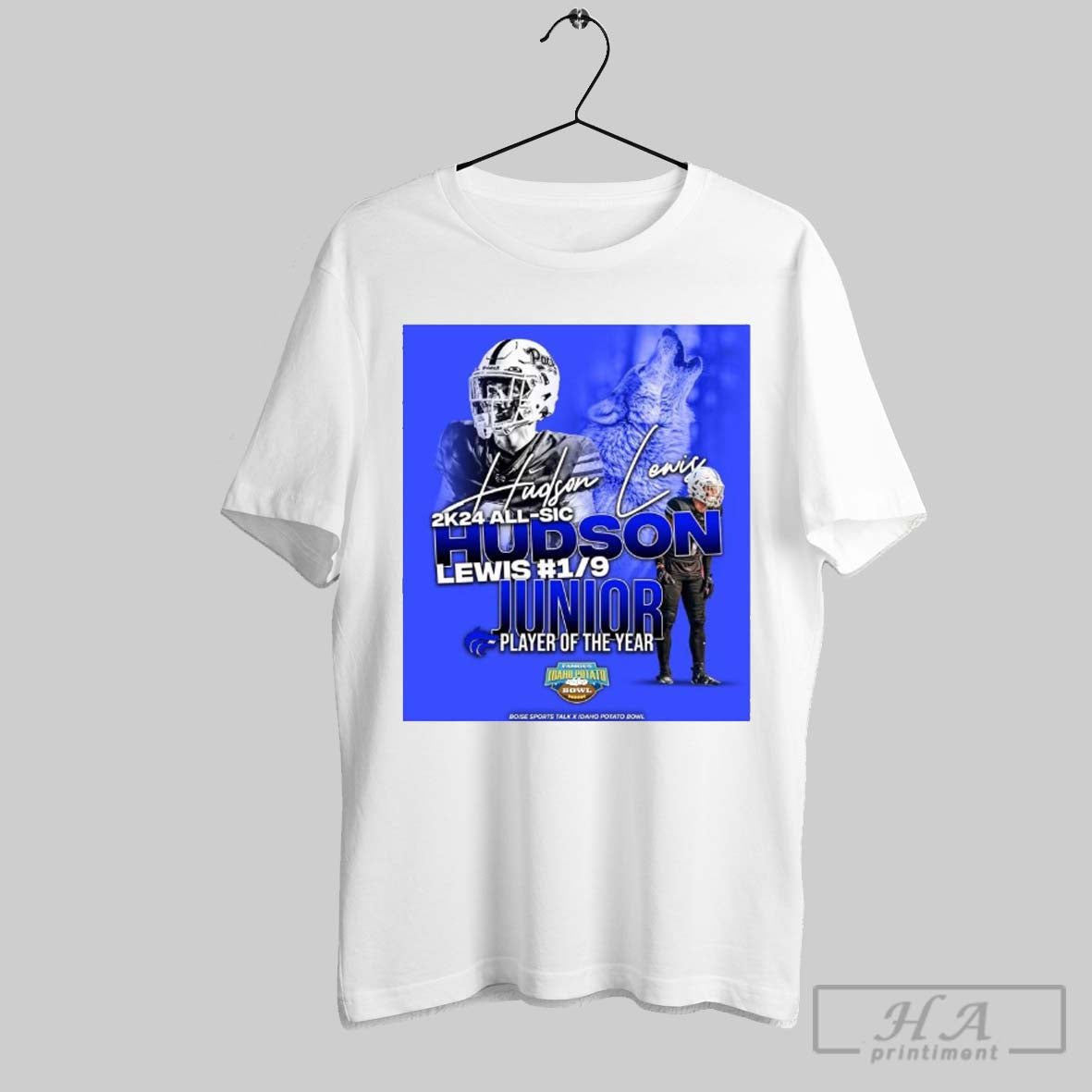 Poster Hudson Lewis Timberline Wolves 2k24 All Sic Holman 17 Junior Player Of The Year Signature T Shirt