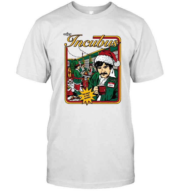 Incubus Santa Chuck Work White Limited T Shirt