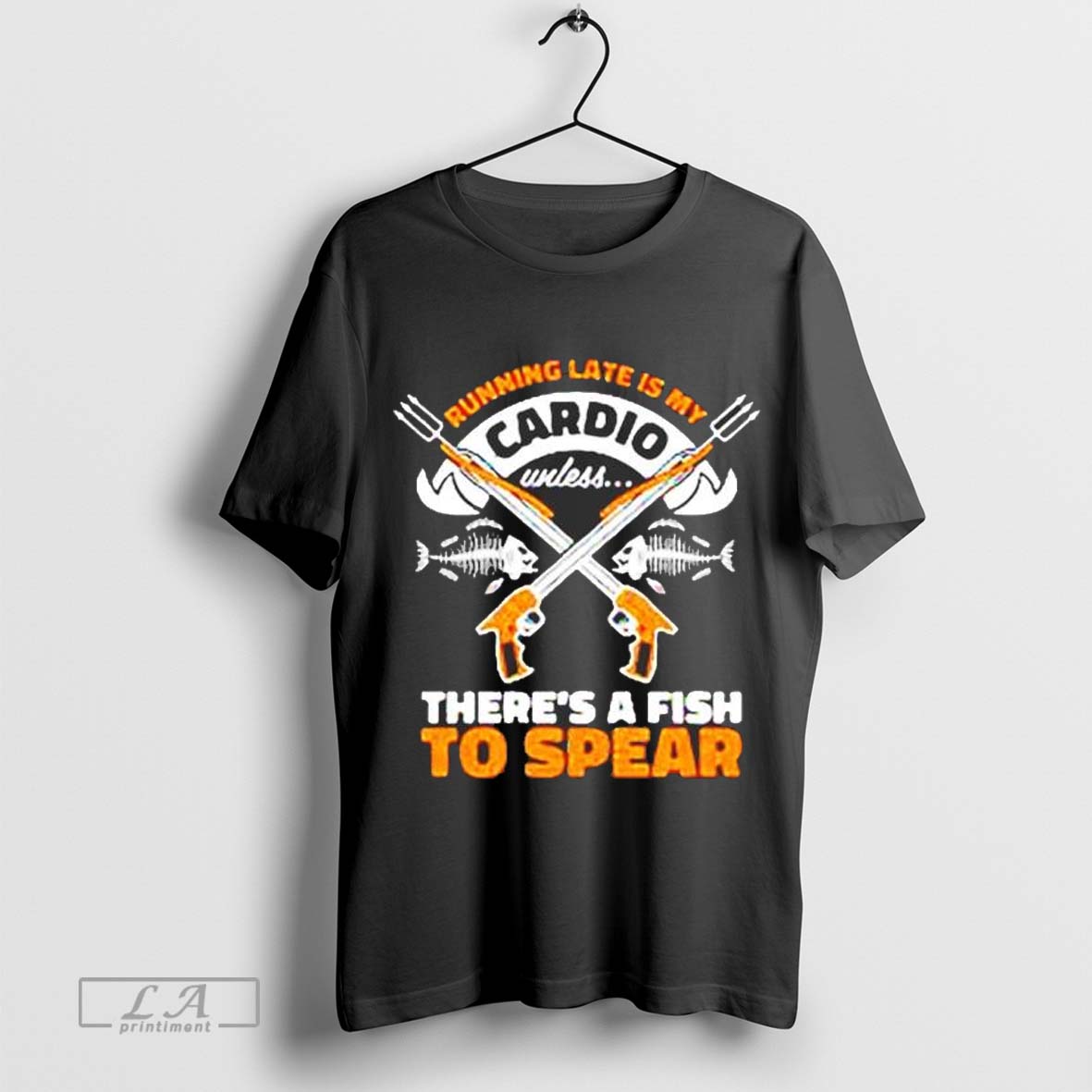 Spearfishing Fishing on T-shirt