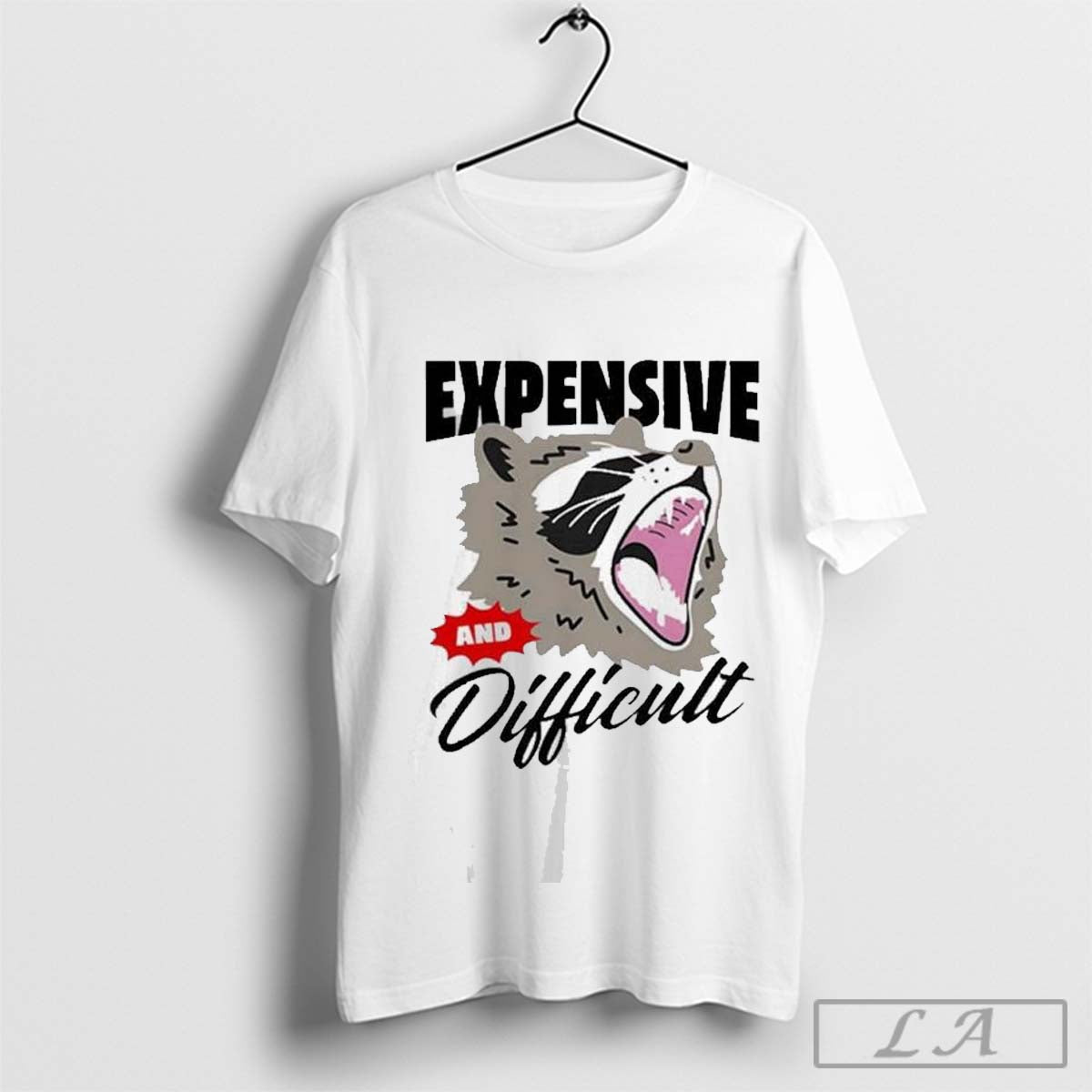Raccoon expensive and difficult bear and T-shirt