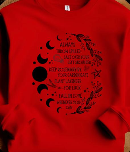 Practical Magic Salt Rosemary Lavender Love Sweatshirt Casual Pullover