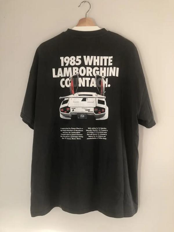 Lamborghini Countach 1985 Comfort Colors Gildan T-shirt, Car Enthusiast Shirt, Car Clothing, Unisex, Vintage car shirt Classic Cotton Menswear Top