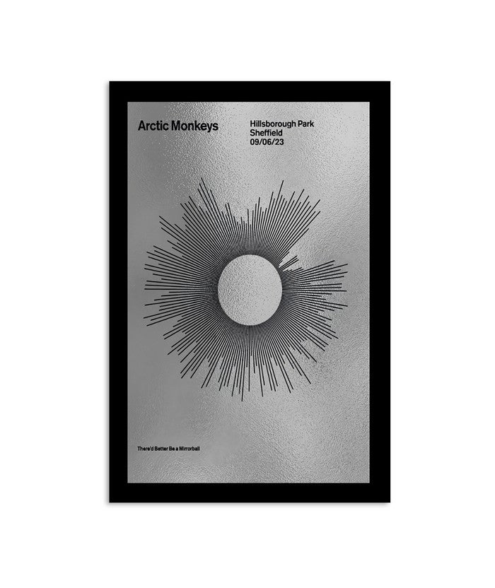 Poster Arctic Monkeys HillsBorough Park Sheffield 06092023 Limited