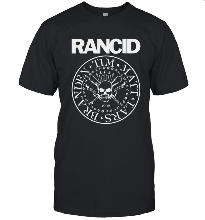 Rancid Crest Logo Black T-Shirt 2023
