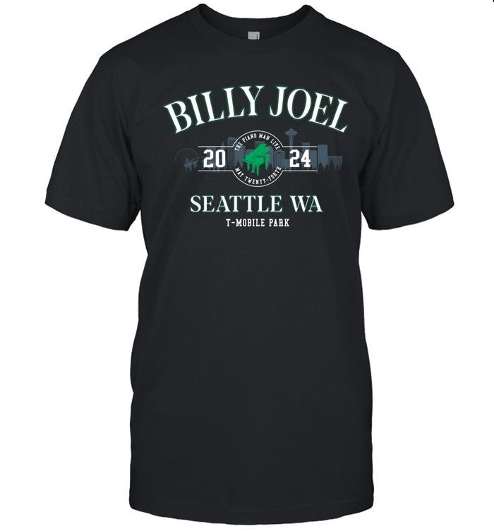 Limited Billy Joel May 24 2024 Seattle Skyline Event Shirt
