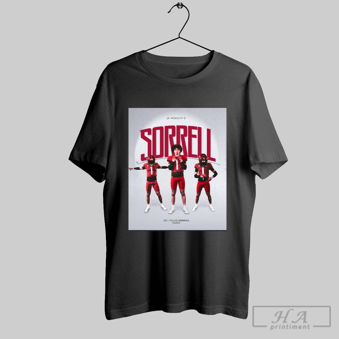 Poster Washington State Cougars Football Signed Trillion Sorrell Db Welcome To The Palouse T Shirt