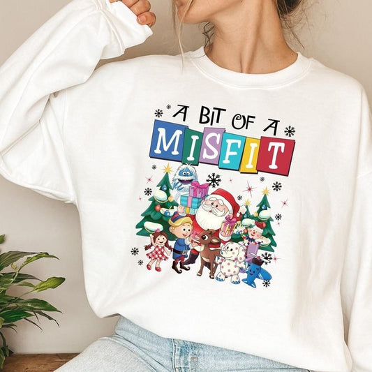 Rudolph The Red Nosed Reindeer Christmas Sweatshirt, Rudolph Xmas Sweatshirt, Rudolph Christmas Shirt, Vintage Christmas Movie Shirt