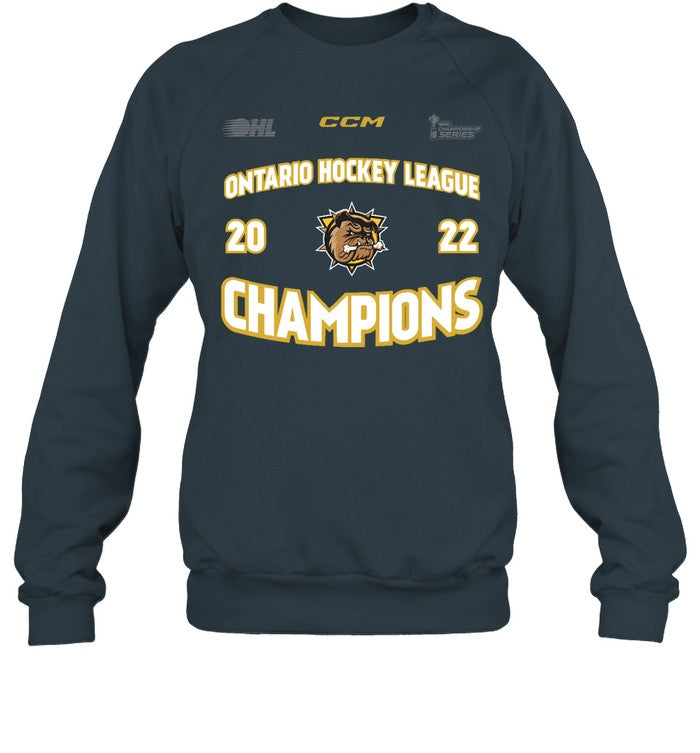 Hamilton Bulldogs Ontario Hockey League 2022 OHL Champions Tee