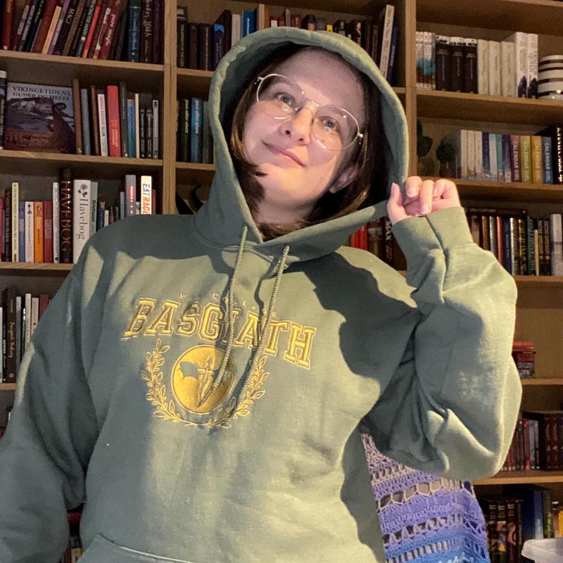 EMBROIDERED Basgiath War College Sweatshirt, Fourth Wing Shirt, Dragon Rider, Rebecca Yorros, Fourth Wing, Violet Sorrengail, Bookish Shirt