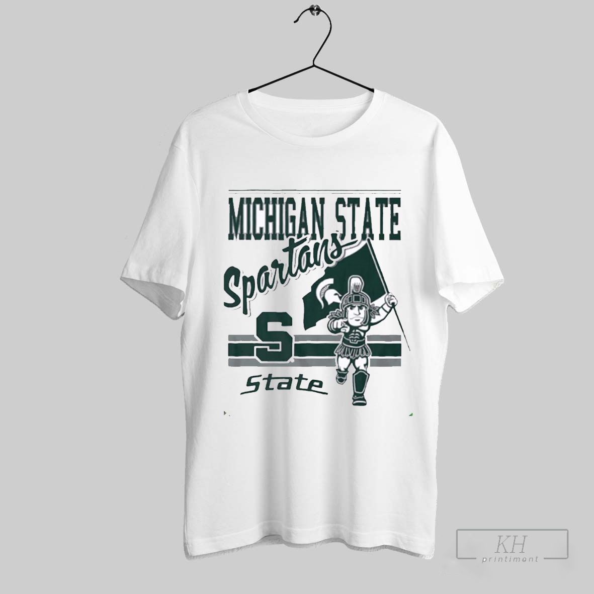 Sparty Michigan State Spartans Logo Mascot T Shirt T Shirt