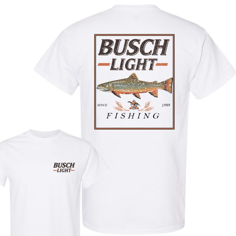 Busch Light Fishing Perch T-Shirt, Unisex T-Shirt, Full Color T-Shirt, For Men, For Women