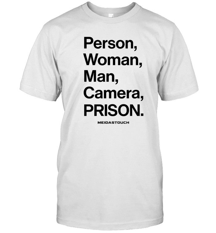 MeidasTouch Person, Woman, Man, Camera, Prison Shirt