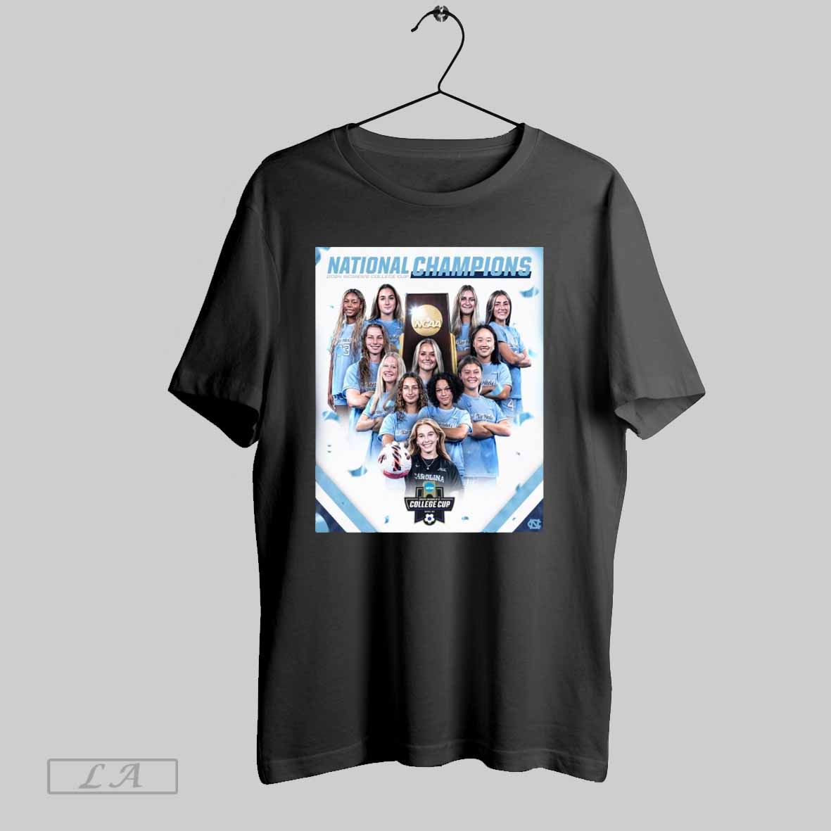 Poster Unc Womens Soccer National Champions 2024 Womens College Cup T Shirt