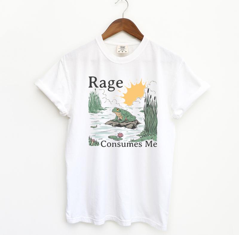 Rage Consumes Me TShirt, Frog Comfort Colors T-Shirt