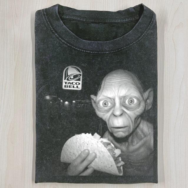 THE LORD OF THE RINGS T-SHIRT, GOLLUM Taco Bell Shirt, Movie Shirt, Funny Halloween Shirt, Unisex T-Shirt, Gift For Men Women