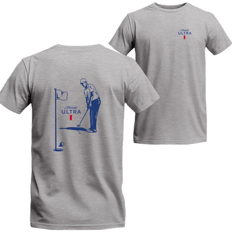 Michelob Ultra Golfing T-Shirt 2 Side, Michelob Short Sleeve Tee, Unisex Shirt