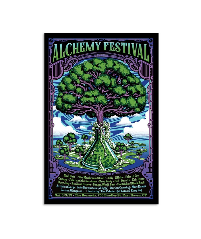 Alchemy Music Festival The Beeracks 250 Bradley Street East Haven Ct June 3 2023 Poster