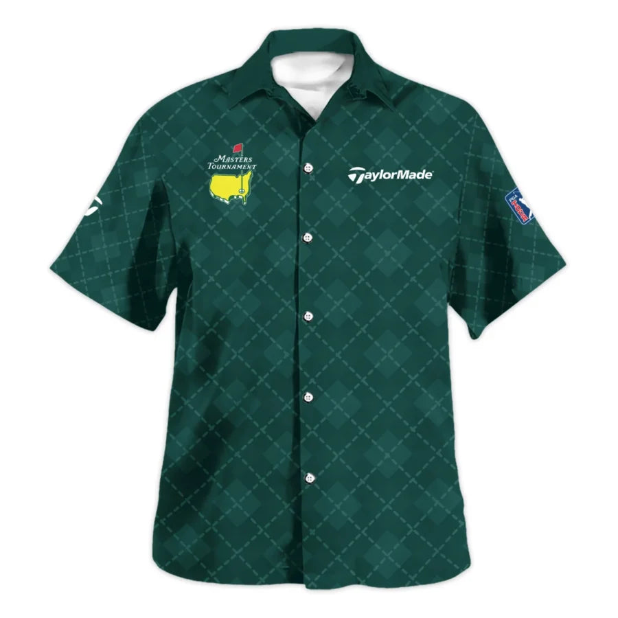 Golf Geometric Pattern Green Masters Tournament Taylor Made Hawaiian Shirt Style Classic Oversized H