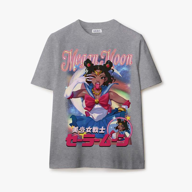 Mexgan Sailor Moon T-Shirt, Sweatshirt, Hoodie  Available in Sizes S-3XL Crewneck Classic casual tee