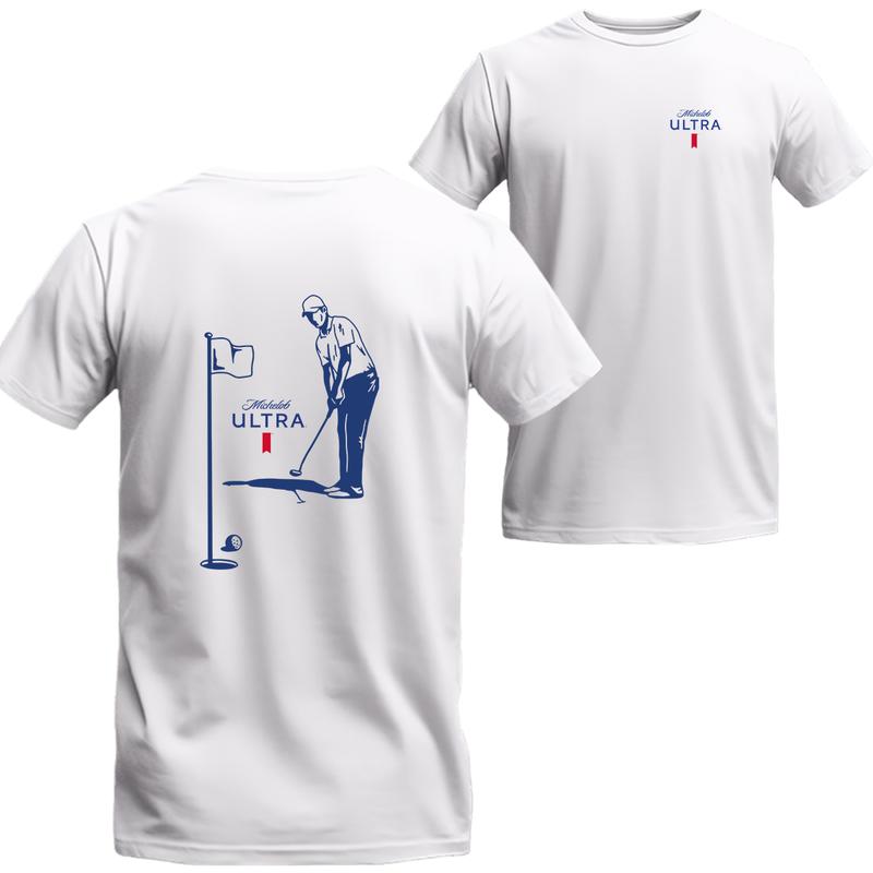 Michelob Ultra Golfing T-Shirt 2 Side, Michelob Short Sleeve Tee, Unisex Shirt