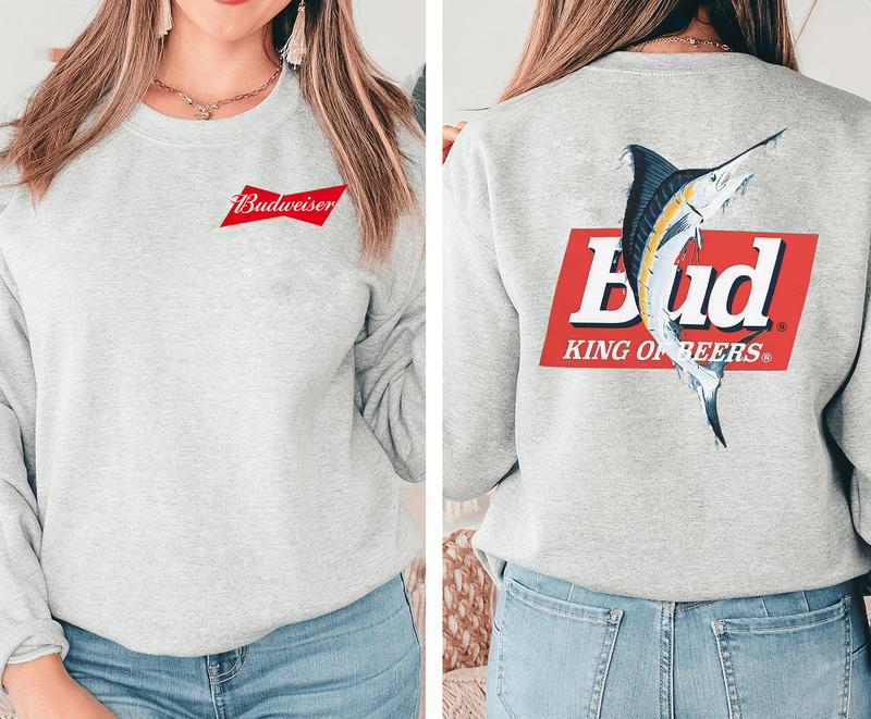Budweiser King Of Beer Shirt, Bud Beer Fishing T Shirt, Budweiser Collab Shirts