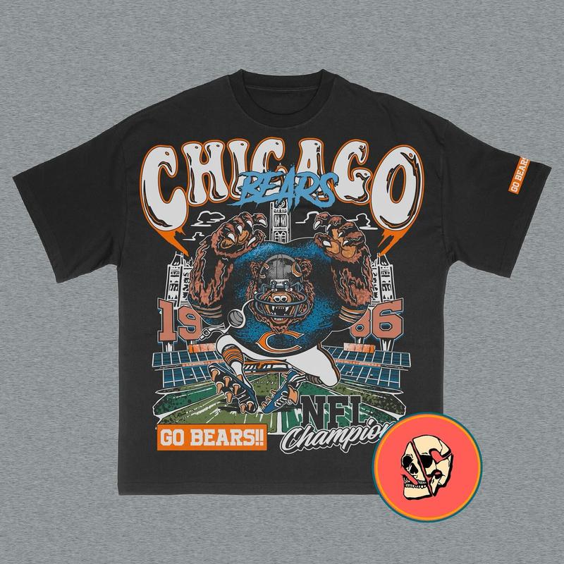 Bears Shirt, Vintage 90s Unisex Football Tees, Football T-Shirts, Sports Shirt, Game Day Tee, Football Fan Gifts