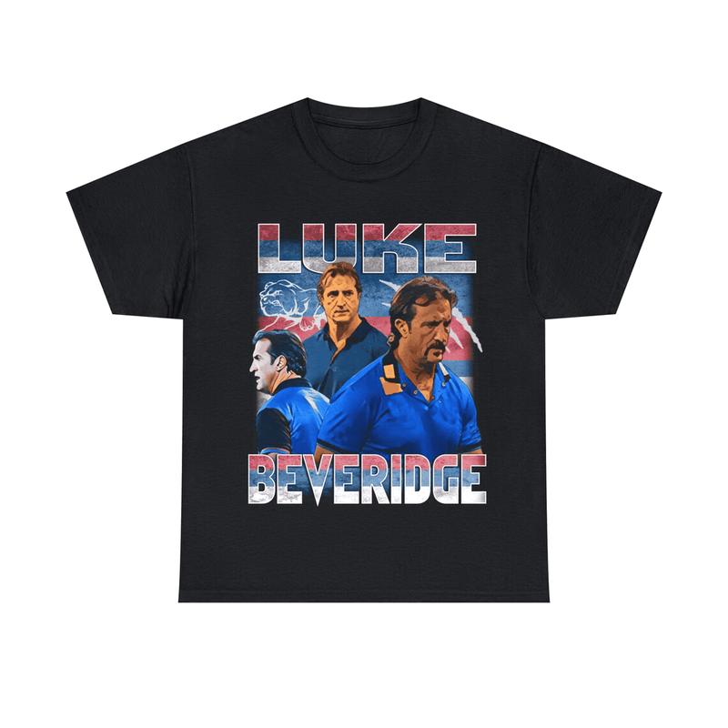 Vintage AFL T-Shirt Western Bulldogs Luke Beveridge 90S Inspired T Shirt Australian Rules Football WAFL, VFL, Bulldogs Coach, Shirt For Men, Women