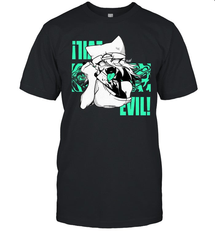 Issbrokie EVIL! Glow In The Dark Black T Shirt