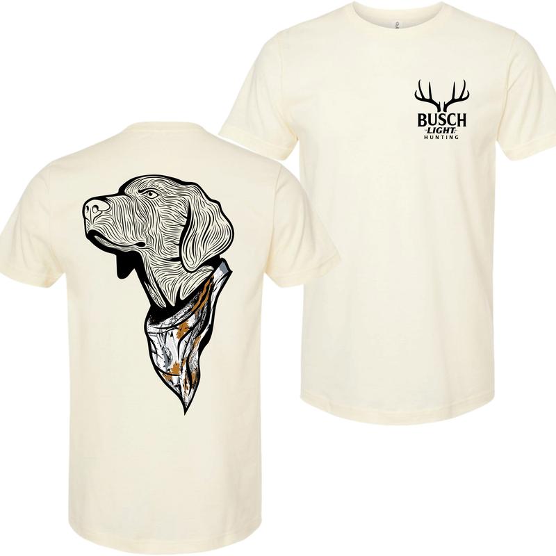 Busch Light Hunting Dog Camo Bandana Double Sided T-Shirt, Gifts for Him, Unisex T-shirt, Colorful, For Him, For Her, Top Trending