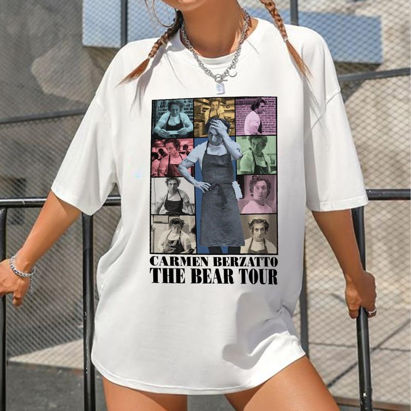 Carmy The Bear Tour T-Shirt Sweatshirt Hoodie Unisex Cotton Fabric Menswear Short