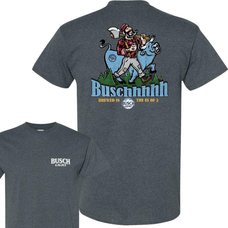 Busch Light -Beer- Busch Light Brewed In The US Of A TeeTshirt-shirt, Casual Graphic Round Neck T-shirt for Summer, Fashion Top for Daily Wear