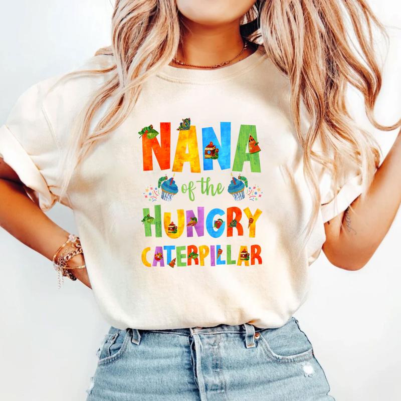 Nana Of The Hungry Caterpillar Cute 1st Birthday Boy Girl Shirt, Nana Hungry Caterpillar Birthday Shirt, Gift For Nana, Nana Shirt, Very Hungry Caterp