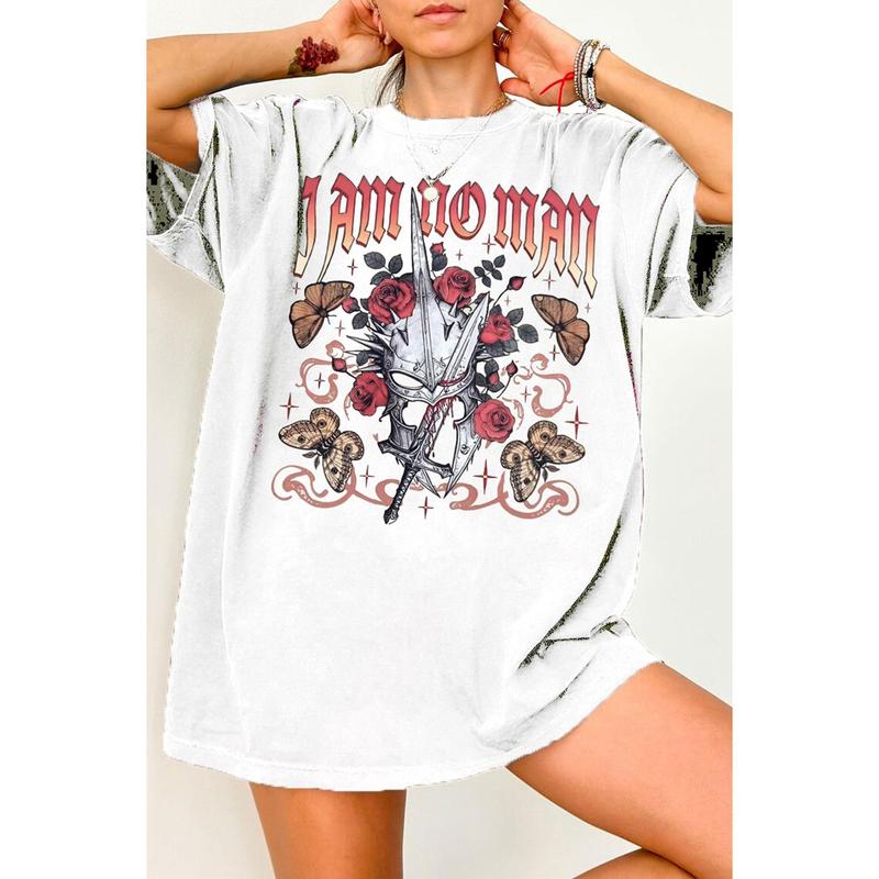 I Am No Man Fantasy Shirt, Cotton Unisex T-shirt, Crew Neck, Size S- 4xl, Menswear Top, Womenswear Top Underwear Streetwear