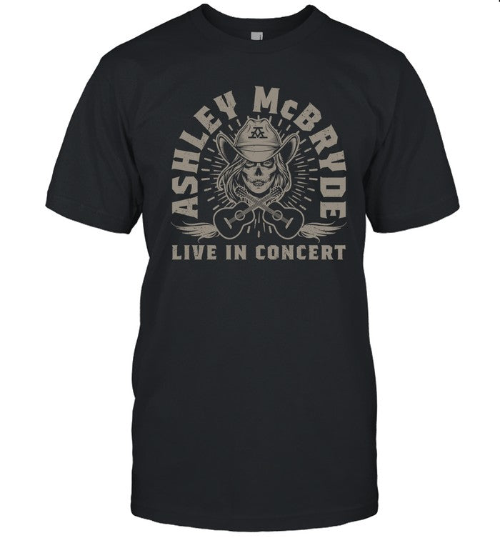 Ashley McBryde Skull Live In Concert Black Shirt