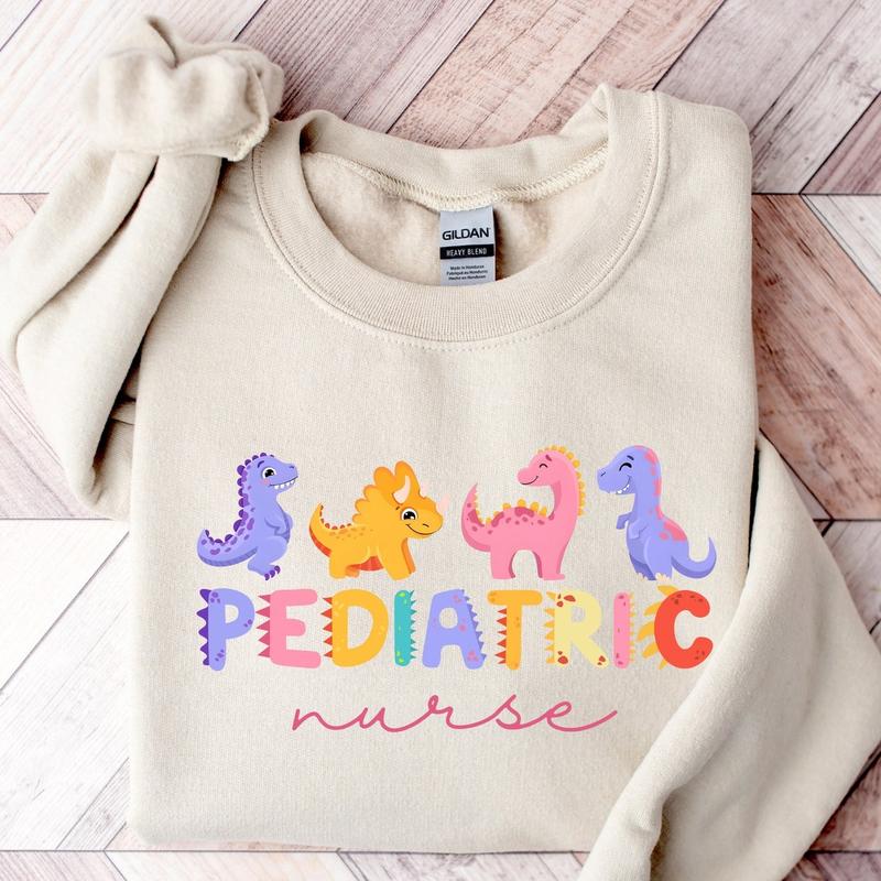 Pediatrics Sweatshirt, Pediatrics Dinosaurs Shirt, PEDS Sweatshirt, Peds Nurse Shirt, Cute Peds Crewneck, Pediatric Nurse Gift, Pediatric Gift, Unisex