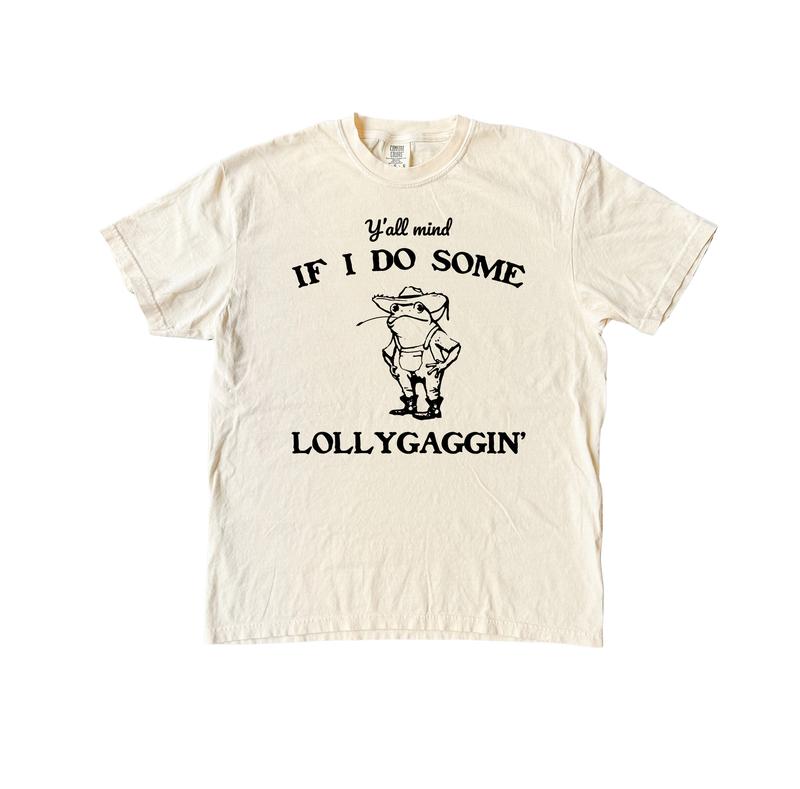 Lollygaggin' Frog Funny Shirt, Silly Comfort Colors Shirt, Funny Streetwear, Relaxed Fit Oversized Shirt, Vintage Top