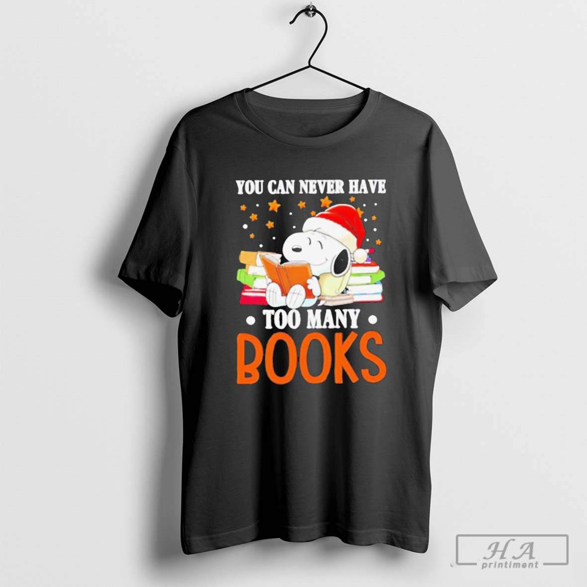 Snoopy you can never have too many books shirt
