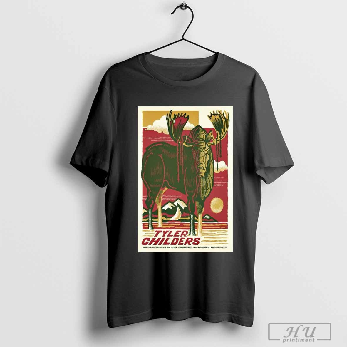 Poster Tyler Childers Aug 20-2024 USANA Amphitheatre In West Valley City UT t-shirt