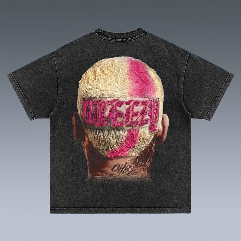 C.BROWN BIG HEAD 2 SIDES Cotton Vintage Shirt To Match Sneaker Hiphop Clothing Rapper Merch Shirt, Hiphop Tour Concert 2024, Gift For Fan Y2K Aesthetic Hoodie Sweatshirt