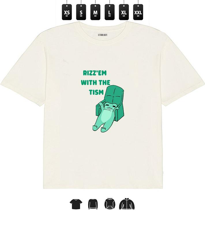 Frog Rizz Em with The Tism T-Shirt, Unisex T-Shirt, Gifts