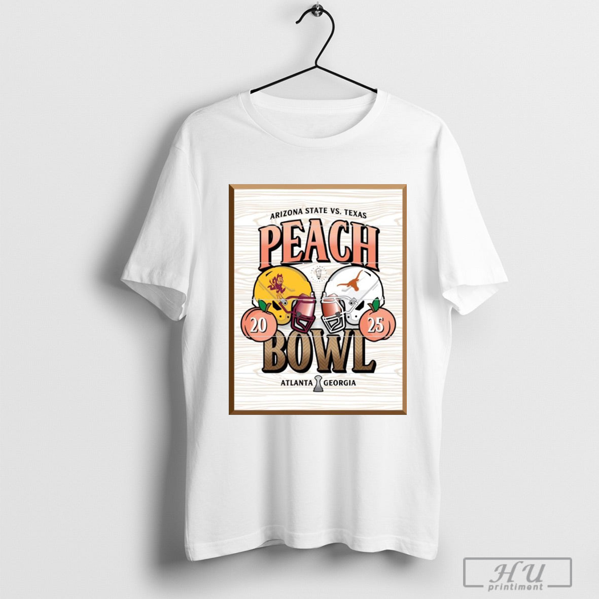 Poster Peach Bowl 2025 Arizona State Sun Devils Vs Texas Longhorns Jan 1st 2025 Atlanta Georgia T Shirt