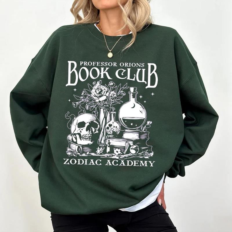 Professor Orions Book Club Zodiac Academy Sweatshirt, Bookish Merch, Booktok Shirt, Gift for Book Lover, Fantasy Reader, Bookworm Merch, T-Shirts, Cre