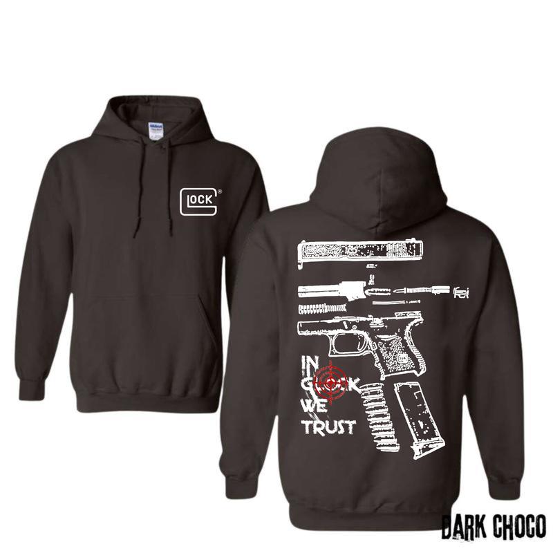 In Glock We Trust Hoodie For Men , Menswear And Womenswear Hoodie, For Her ,For Him Classic