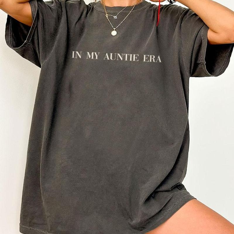 In My Auntie Era Shirt, Aunt Comfort Shirt, Aunt Era Shirt, Funny Auntie Gift, Retro Aunt Shirt, Promoted To Aunt, Birthday Gift For Aunt, Cool Aunt C