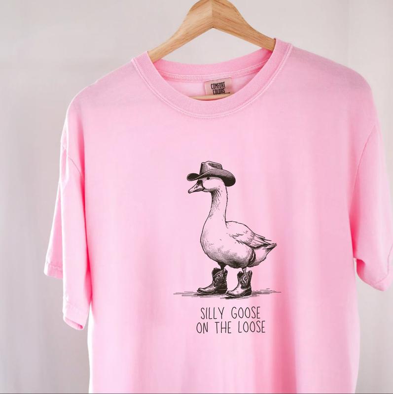 Silly Goose On The Loose T-shirt, Unisex Funny Meme shirt, Aesthetic T-Shirt, Matching Couples Shirt