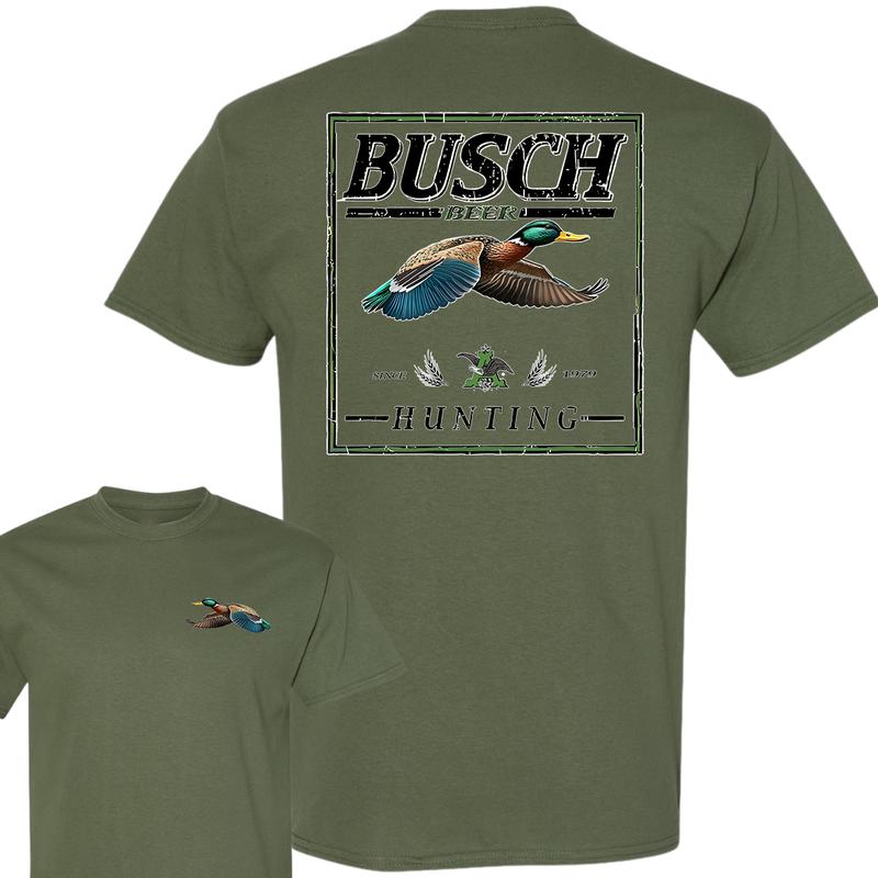 Busch Light Hunting Duck T-Shirt, Unisex T-Shirt, Full Color T-Shirt, For Men, For Women