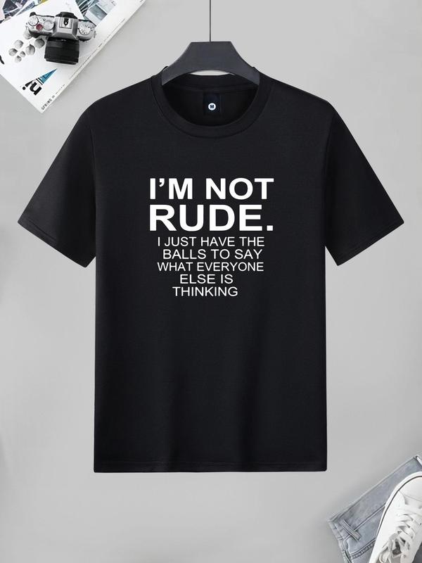 Men's Letter Print Round Neck Graphic Tee, Regular Fit Casual Crewneck Short Sleeve T-shirt, Men's T Shirts, T Shirts for Men,Â Streetwear Graphic Tees,Â Summer Graphic Tee for Men