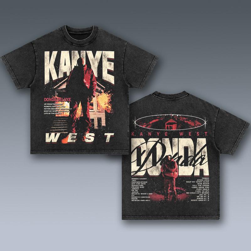KANYE WEST - DONDA 2 SIDES Cotton Vintage Shirt To Match Sneaker Hiphop Clothing Rapper Merch Shirt, Hiphop Tour Concert 2024, Gift For Fan Y2K Aesthetic Hoodie Sweatshirt